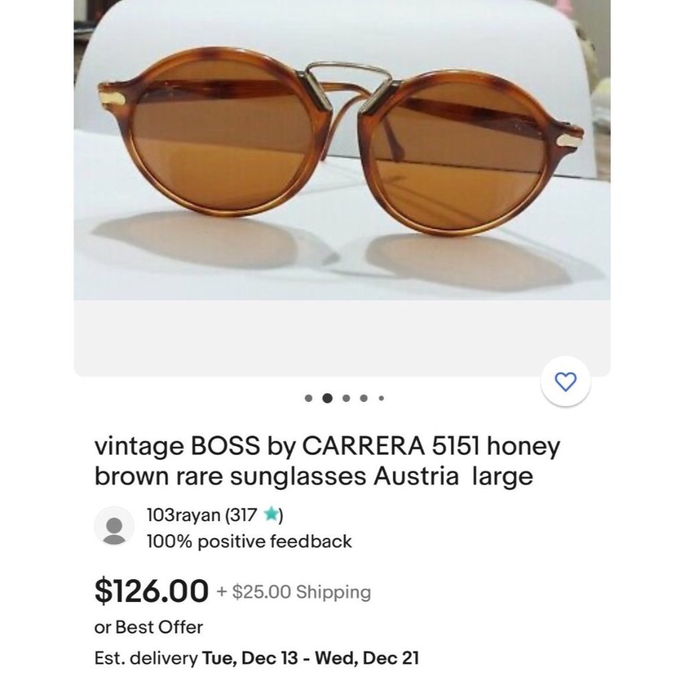 Vintage Hugo Boss 5151 10 Carrera Sun Glasses - Picture 9 of 9
